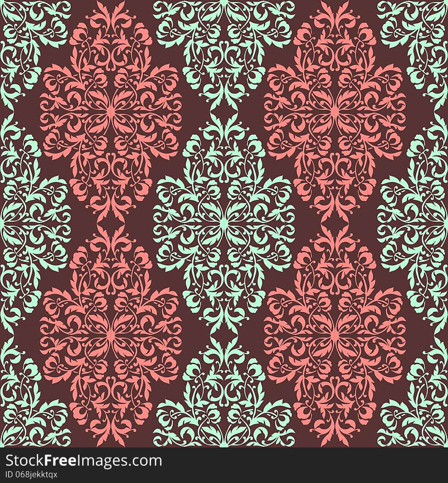 Vector seamless background with flowers. Vector seamless background with flowers