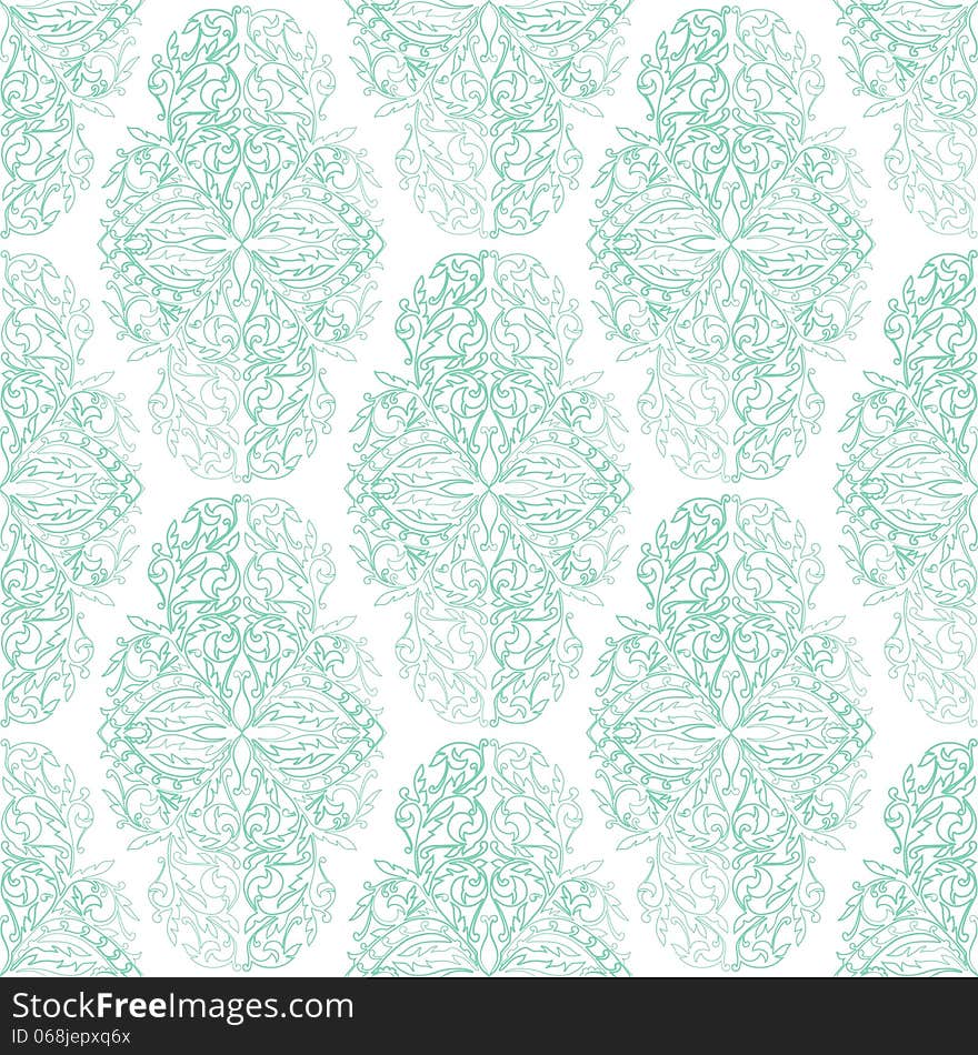 Vector seamless background with flowers. Vector seamless background with flowers