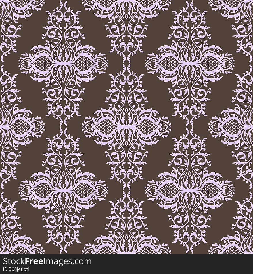 Vector seamless background with flowers. Vector seamless background with flowers