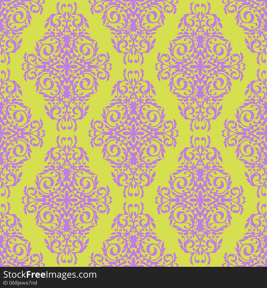 Vector seamless background with flowers. Vector seamless background with flowers