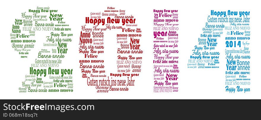 Happy New Year 2014 Words In Many Languages