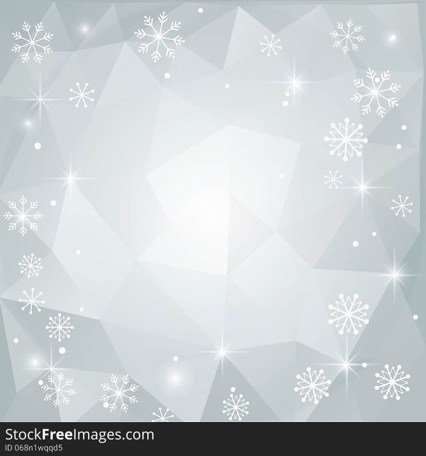 Christmas abstract polygonal background