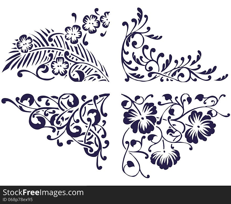 Fresh background with plants and flowers. Fresh background with plants and flowers