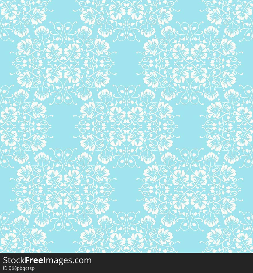 Vector seamless background with flowers. Vector seamless background with flowers