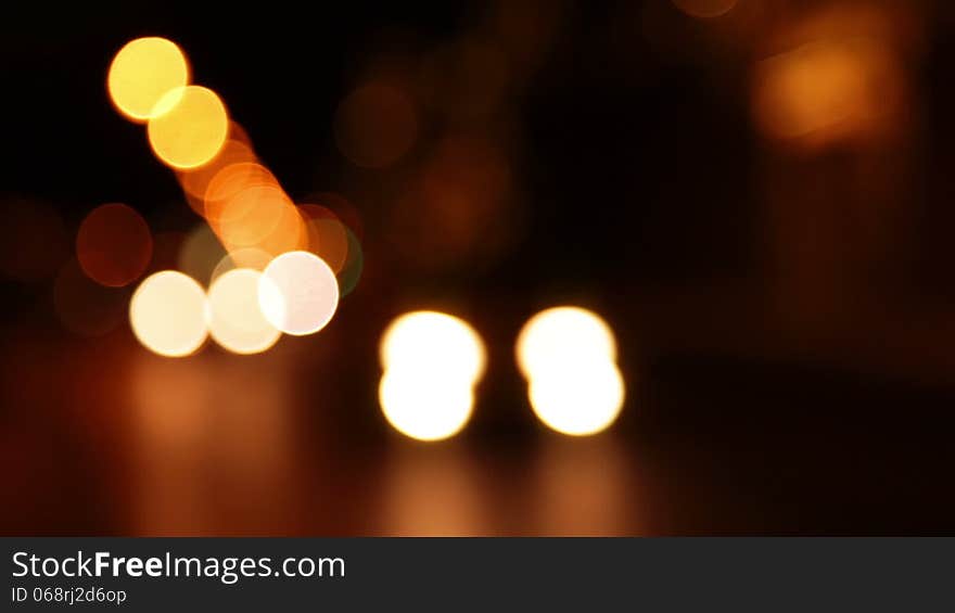 Night. Cars have their headlights turned. Out of focus. Seamless looped. Night. Cars have their headlights turned. Out of focus. Seamless looped