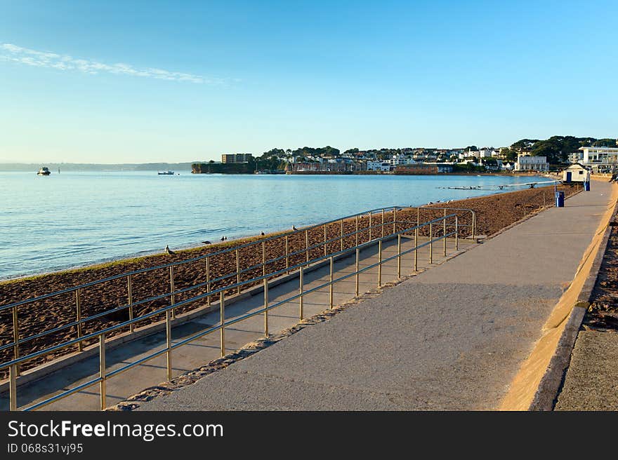 Paignton beach Devon England near Brixham