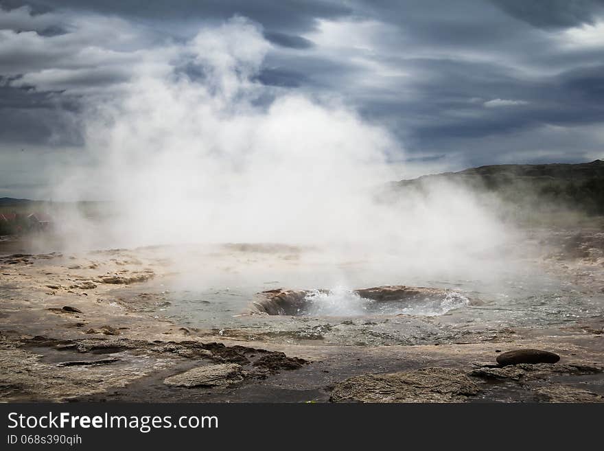 Hot spring Iceland