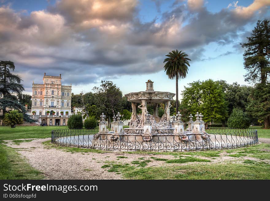 Villa Panphili is a roman garden near Giannicolo, Rome, Italy. Villa Panphili is a roman garden near Giannicolo, Rome, Italy