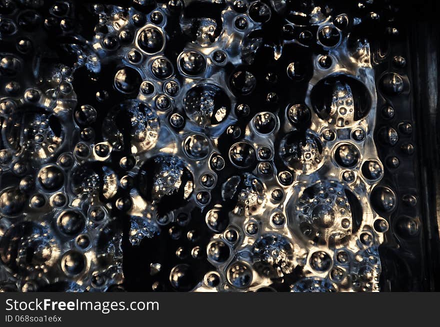 Bubbles On Glass