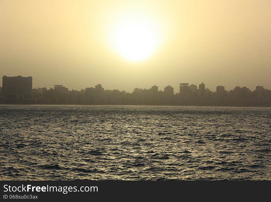 Sunset over the Nile