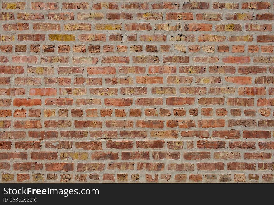 Brown brick wall without details