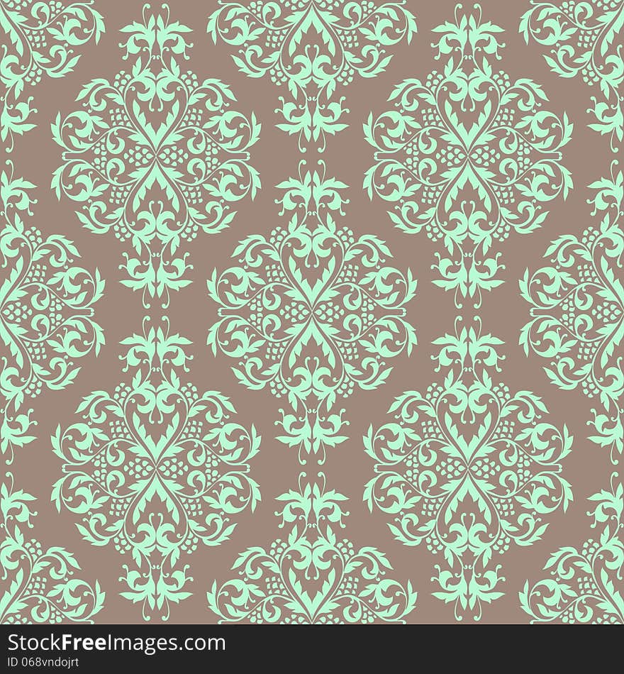 Vector seamless background with flowers. Vector seamless background with flowers