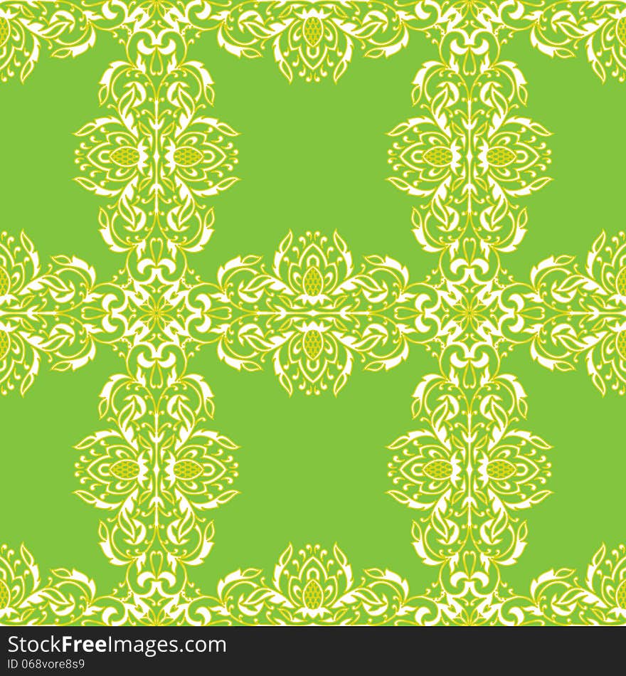 Vector seamless background with flowers. Vector seamless background with flowers