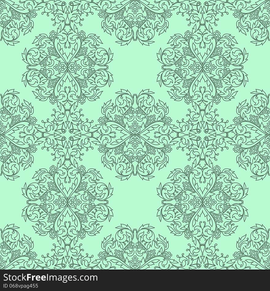 Vector seamless background with flowers. Vector seamless background with flowers