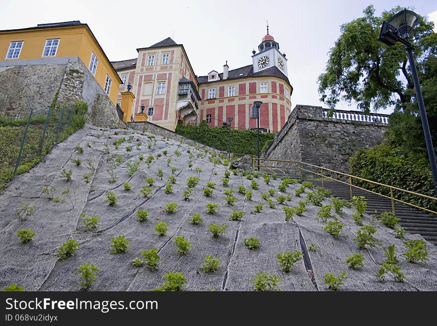 Castle Hill Jansky over the city Javornik