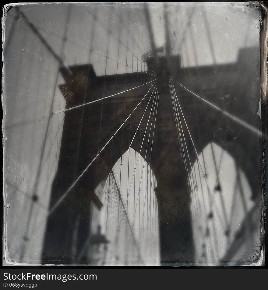 Brooklyn Bridge - Retro