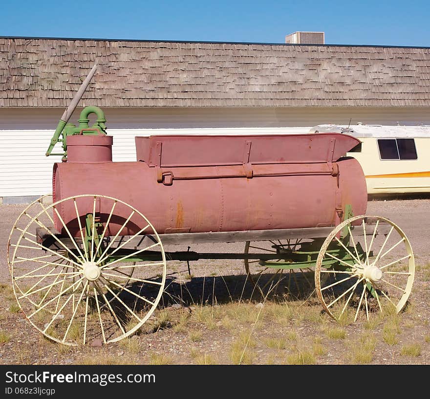 Retro fire engine one of the first model of young America time. Retro fire engine one of the first model of young America time