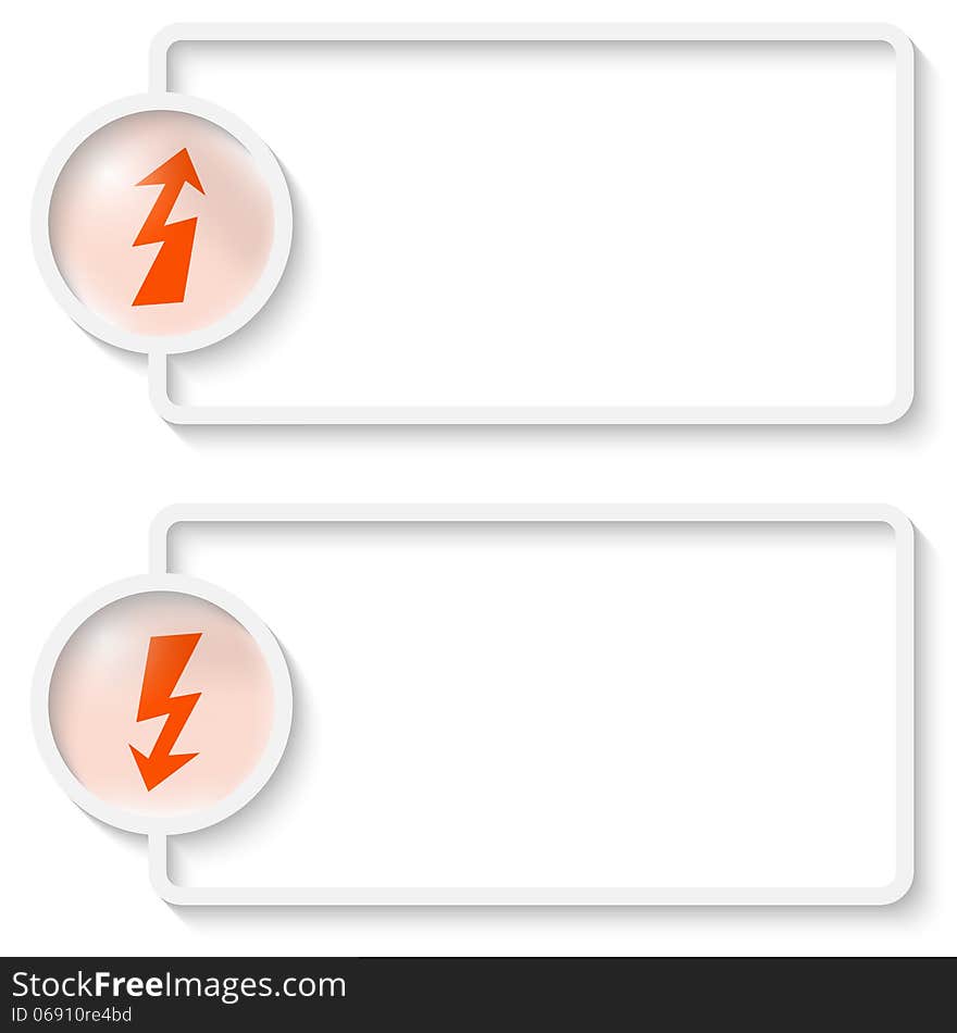 Text frame with flash