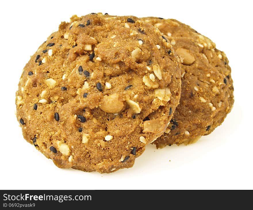 Closeup grains cookies