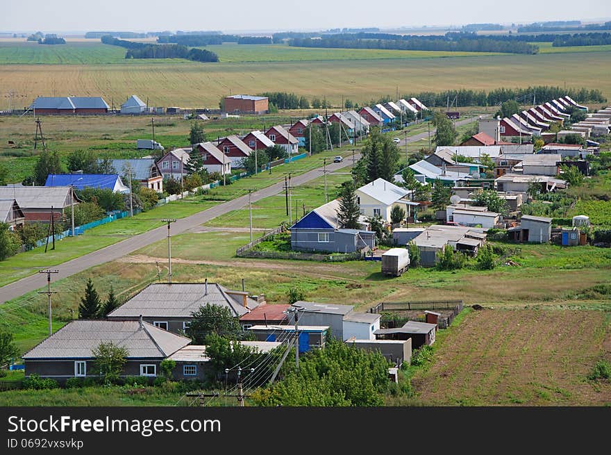 The Villagein Russia. View From Above