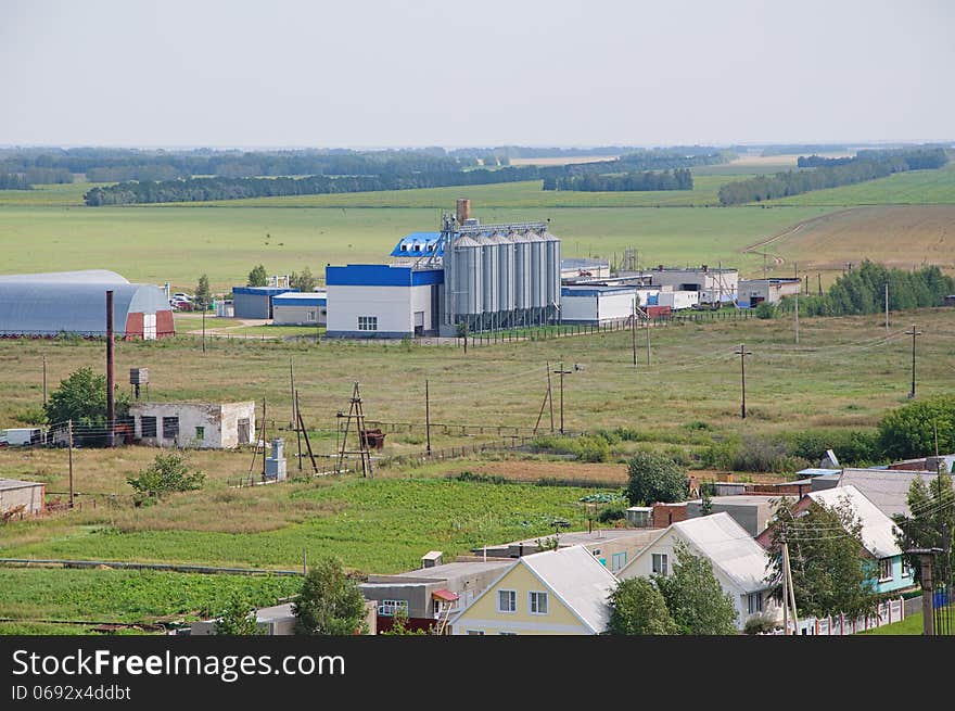 Plant in the village Halbstadt in Russia