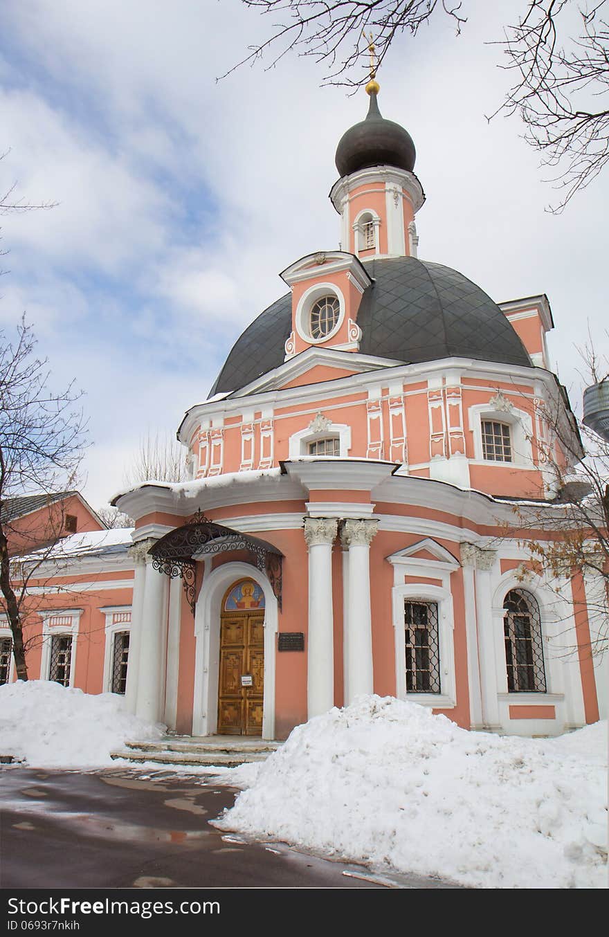 Russia. Moscow. The temple of the Holy great Martyr Catherine.