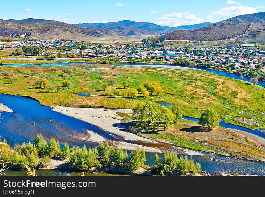 The photo taken in China's inner mongolia autonomous region hulun buir city yakeshi bahrain town,Lama (buddhist monk) mountain national forest park.The time is September 21, 2013. The photo taken in China's inner mongolia autonomous region hulun buir city yakeshi bahrain town,Lama (buddhist monk) mountain national forest park.The time is September 21, 2013.