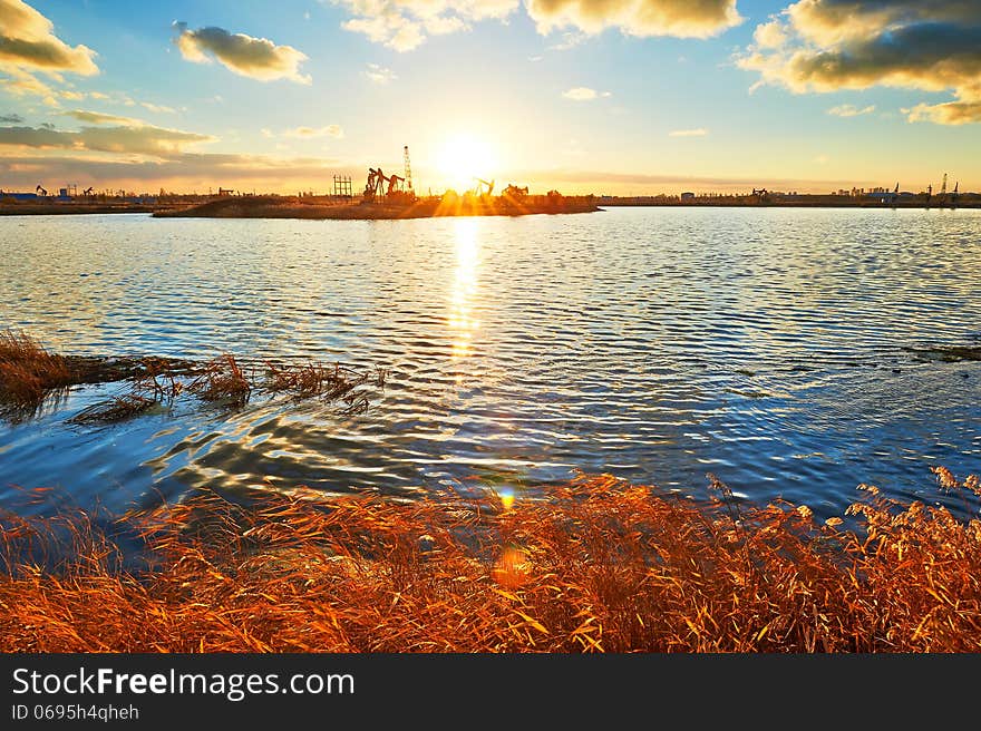 The photo taken in China's heilongjiang province daqing city,chenjiadayuan lake.The time is October 14, 2013. The photo taken in China's heilongjiang province daqing city,chenjiadayuan lake.The time is October 14, 2013.