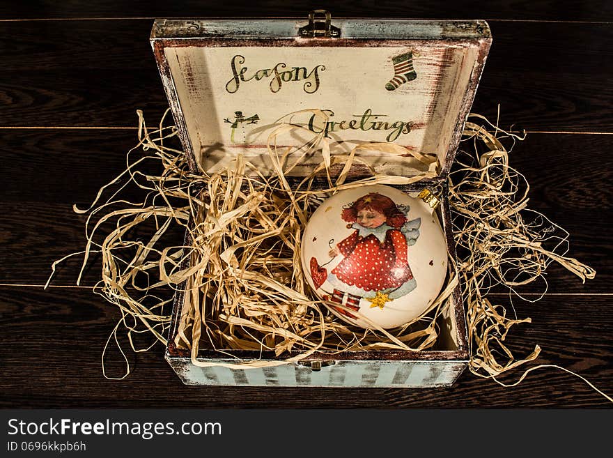 Box With A Christmas Toy