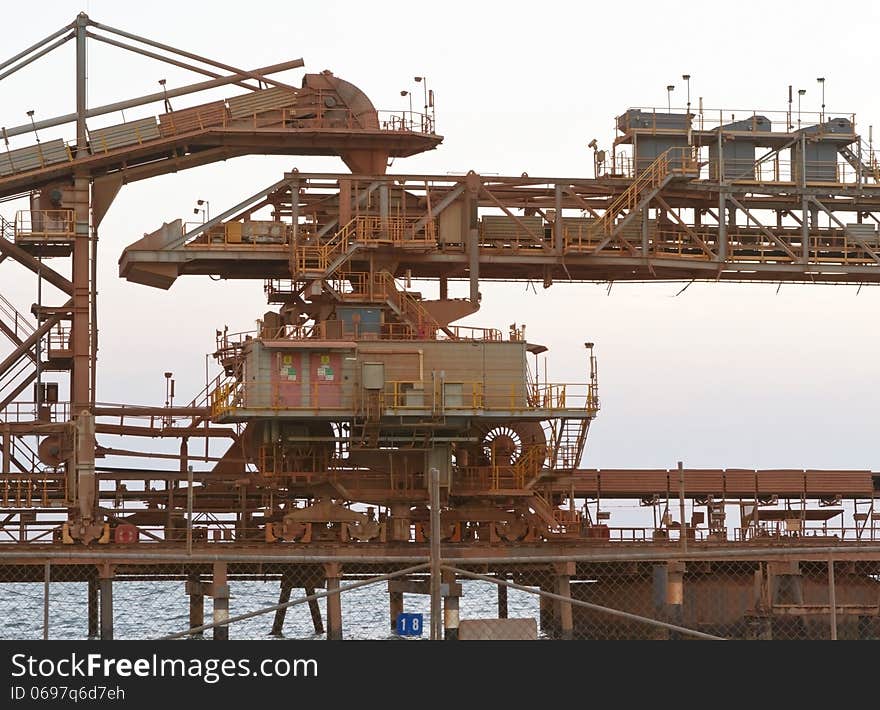 Bauxite mine port and industry closer to sea