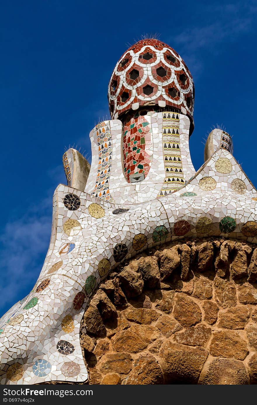 Interesting patterns Mota Barcelona Park Guell