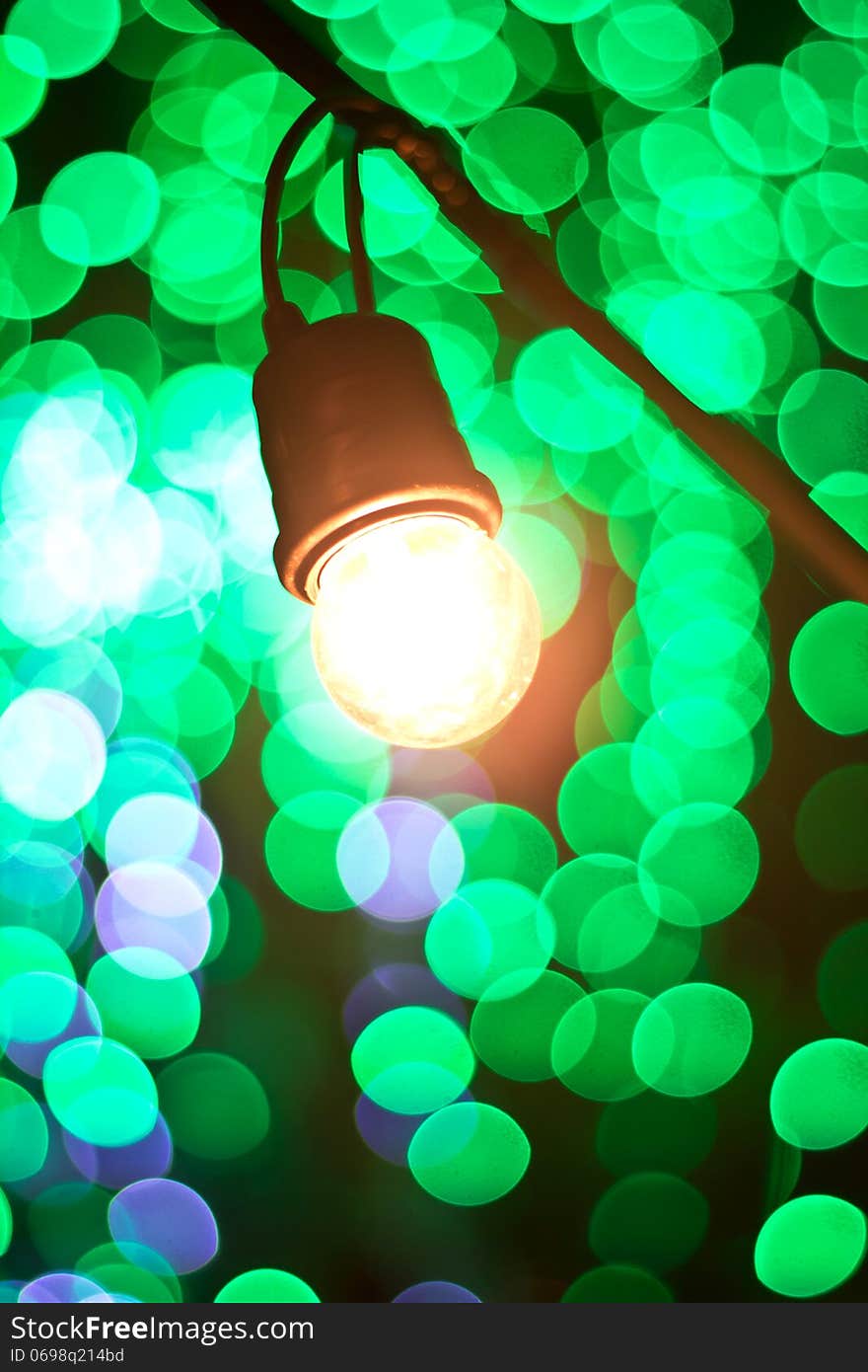 Green bokeh