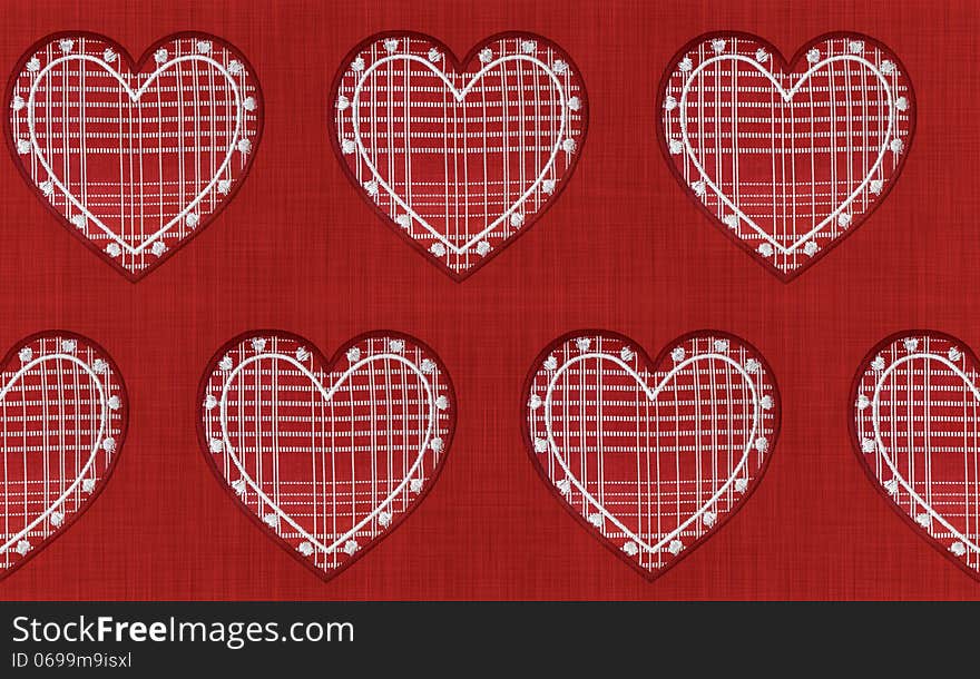 Tirol's style hearts repeat pattern. Tirol's style hearts repeat pattern