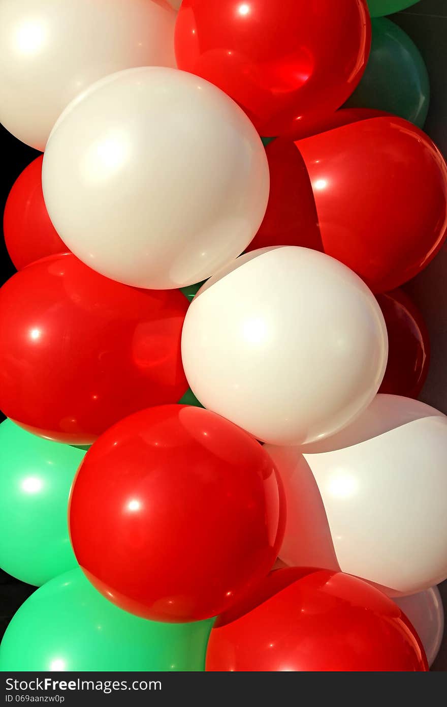 Background Of Colorful Inflatable Balls