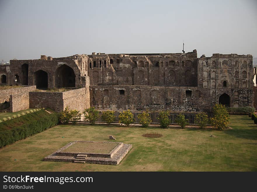 Outdoor shot of old fort