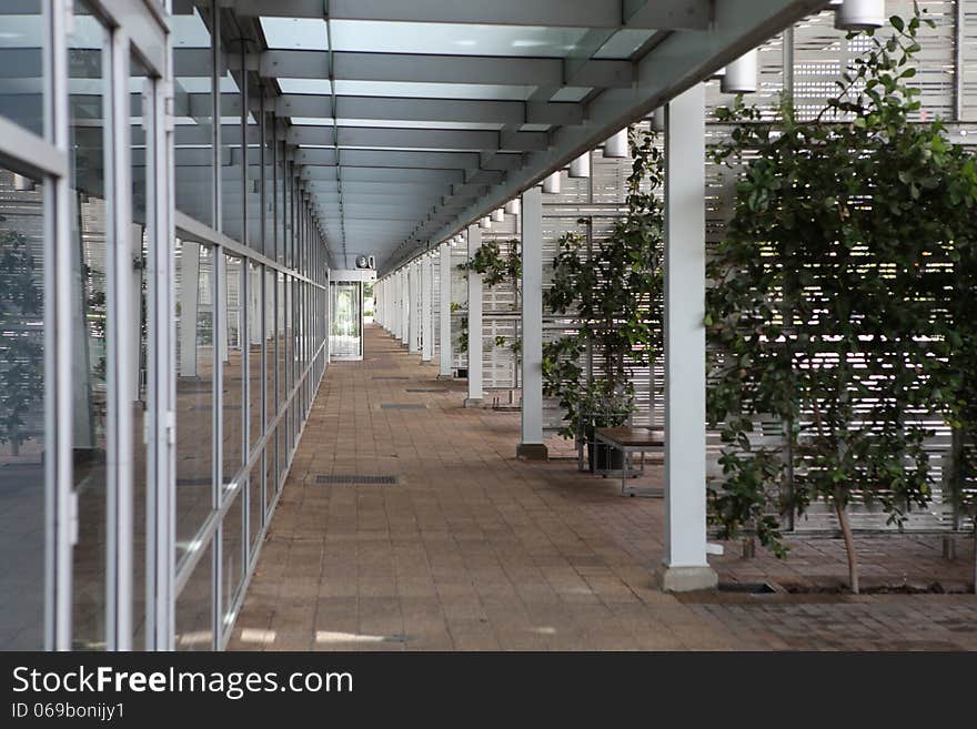 Outdoor shot of modern building. Outdoor shot of modern building