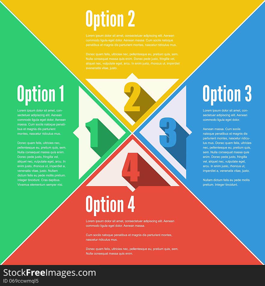 Product choice or versions. Vector background for your presentation