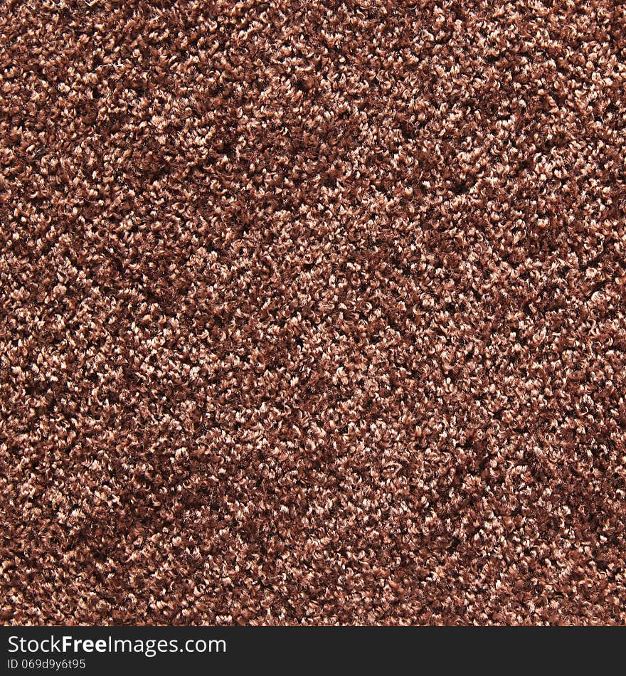 Brown carpet texture for background