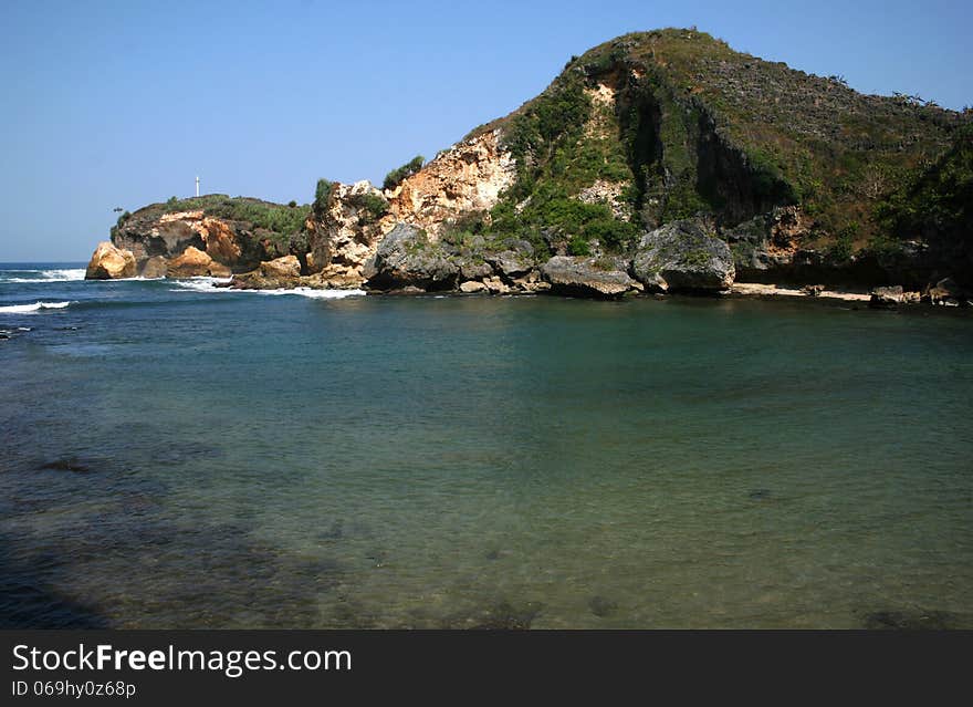 Ngrenehan beautiful beach