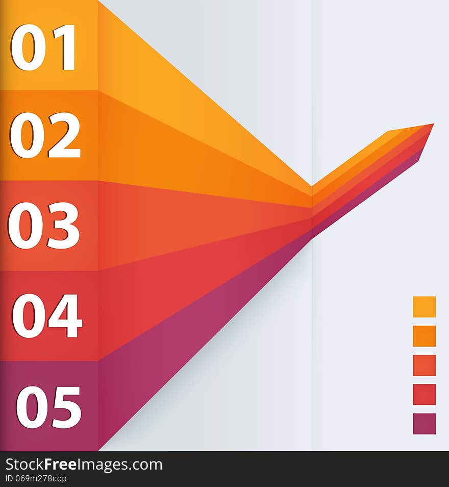 Abstract business steps