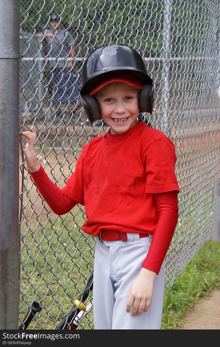 Little league player