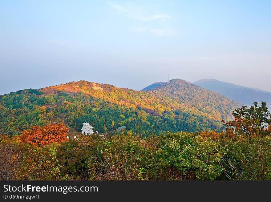 The autumn ridge sunrise