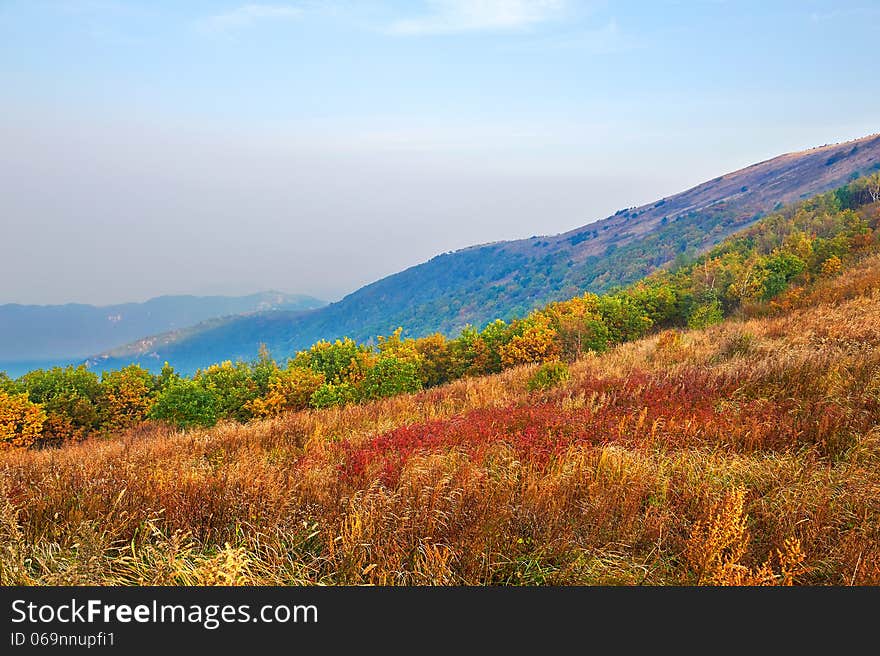 The photo taken in China's Hebei province qinhuangdao city,ancestral mountain scenic area.The time is October 4, 2013. The photo taken in China's Hebei province qinhuangdao city,ancestral mountain scenic area.The time is October 4, 2013.