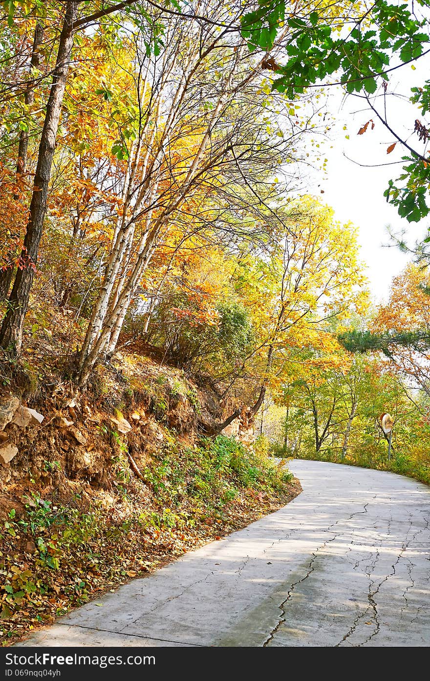 The photo taken in China's Hebei province qinhuangdao city,ancestral mountain scenic area.The time is October 4, 2013. The photo taken in China's Hebei province qinhuangdao city,ancestral mountain scenic area.The time is October 4, 2013.