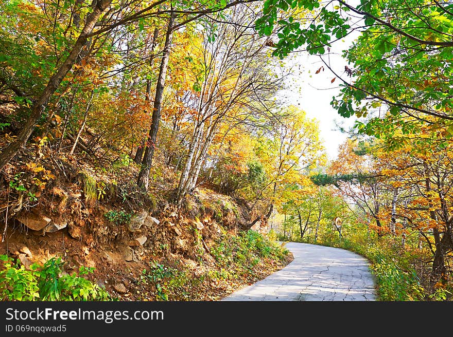 The photo taken in China's Hebei province qinhuangdao city,ancestral mountain scenic area.The time is October 4, 2013. The photo taken in China's Hebei province qinhuangdao city,ancestral mountain scenic area.The time is October 4, 2013.