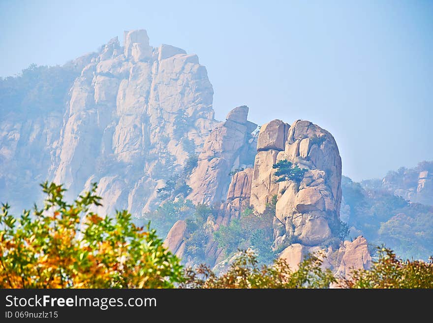 The photo taken in China's Hebei province qinhuangdao city,ancestral mountain scenic area,the gallery valley.The time is October 4, 2013. The photo taken in China's Hebei province qinhuangdao city,ancestral mountain scenic area,the gallery valley.The time is October 4, 2013.