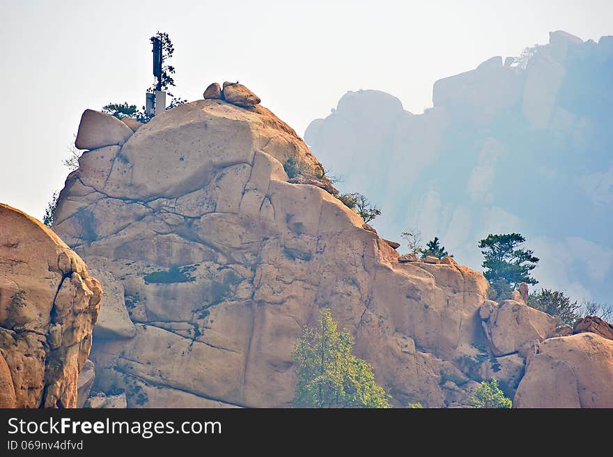 The huge rocks peak