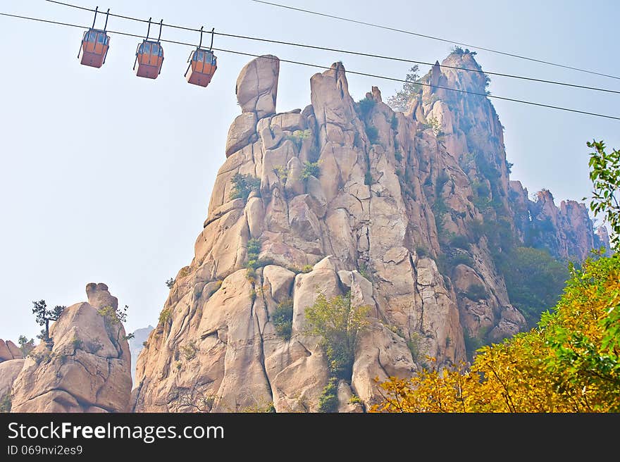 The photo taken in China's Hebei province qinhuangdao city,ancestral mountain scenic area,the gallery valley.The time is October 4, 2013. The photo taken in China's Hebei province qinhuangdao city,ancestral mountain scenic area,the gallery valley.The time is October 4, 2013.