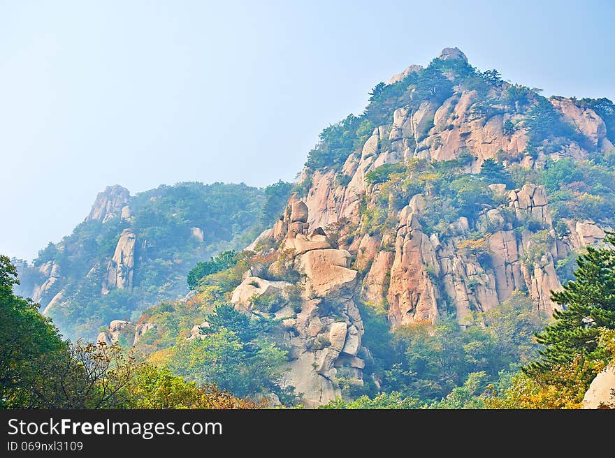 The Red Stone Hills _ Autumnal Scenery