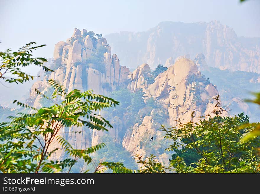 The photo taken in China's Hebei province qinhuangdao city,ancestral mountain scenic area,the gallery valley.The time is October 4, 2013. The photo taken in China's Hebei province qinhuangdao city,ancestral mountain scenic area,the gallery valley.The time is October 4, 2013.